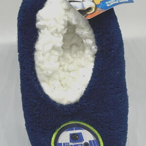 Star Wars Toddler Slipper Socks Fuzzy Babba 3T-4T Fits Shoe Size 8-10 Disney NWT